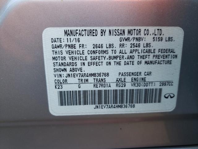 Photo 9 VIN: JN1EV7AR4HM836768 - INFINITI Q50 PREMIU 