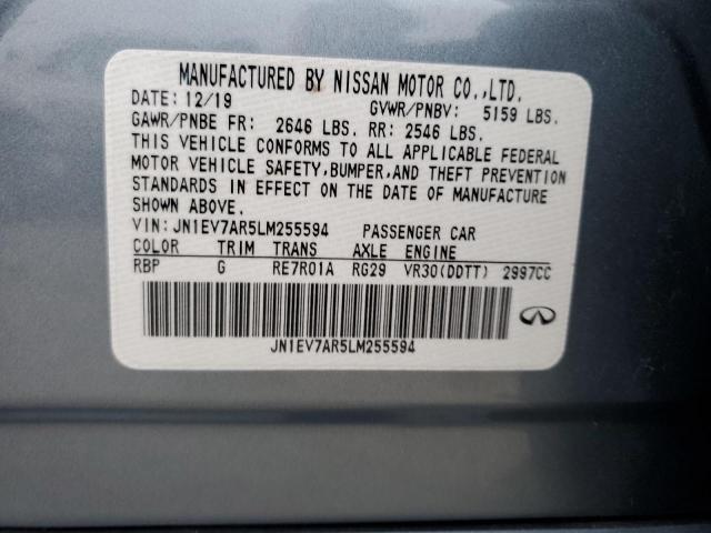 Photo 11 VIN: JN1EV7AR5LM255594 - INFINITI Q50 PURE 