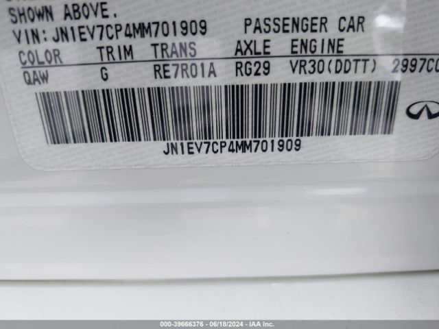 Photo 8 VIN: JN1EV7CP4MM701909 - INFINITI Q50 