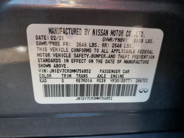 Photo 9 VIN: JN1EV7CR0MM754852 - INFINITI Q50 SENSOR 