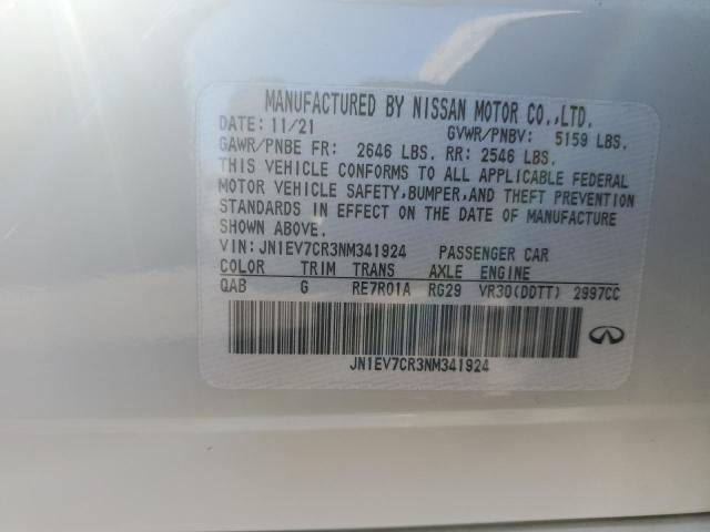 Photo 12 VIN: JN1EV7CR3NM341924 - INFINITI Q50 SENSOR 