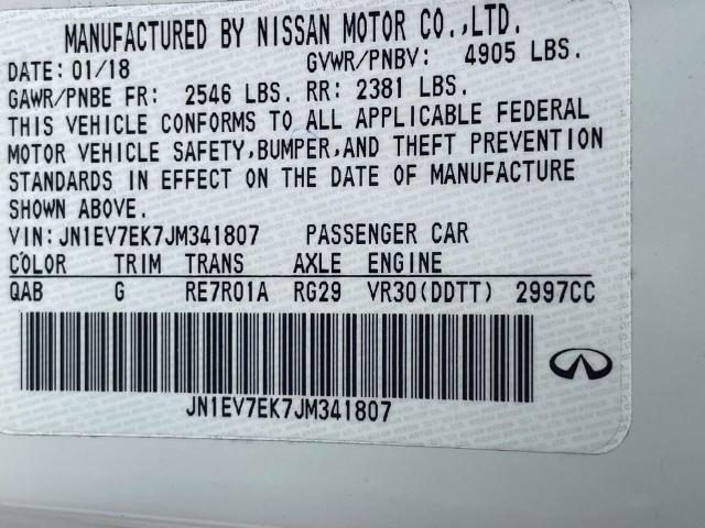 Photo 9 VIN: JN1EV7EK7JM341807 - INFINITI Q60 