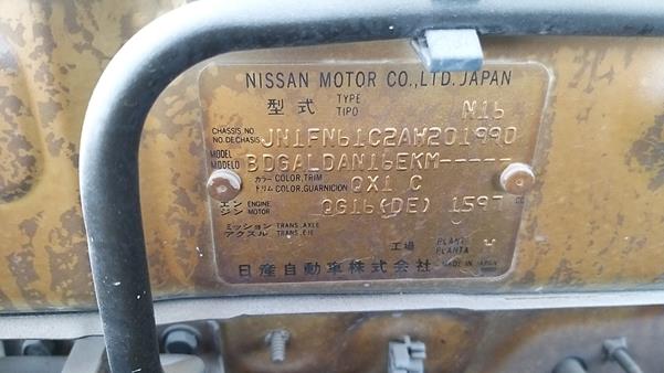 Photo 3 VIN: JN1FN61C2AW201990 - NISSAN SUNNY 