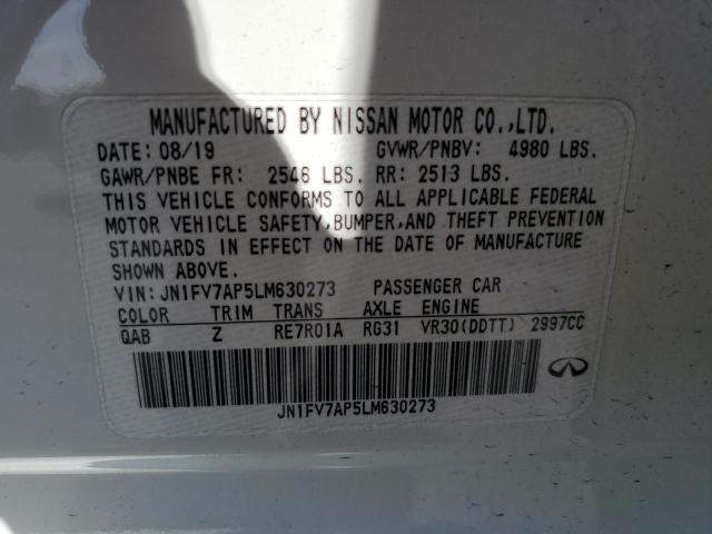 Photo 12 VIN: JN1FV7AP5LM630273 - INFINITI Q50 RED SP 