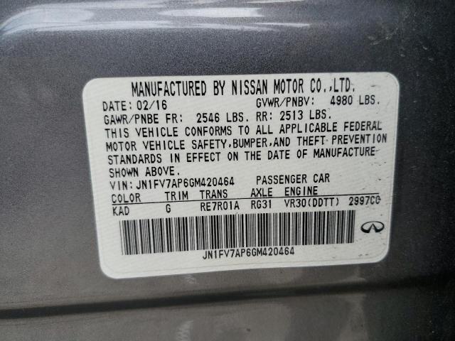 Photo 11 VIN: JN1FV7AP6GM420464 - INFINITI Q50 RED SP 