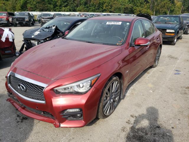 Photo 1 VIN: JN1FV7AR2GM451048 - INFINITI Q50 RED SP 