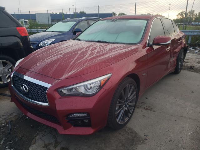 Photo 1 VIN: JN1FV7AR4GM452170 - INFINITI Q50 RED SP 