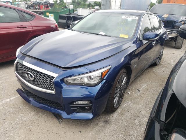 Photo 1 VIN: JN1FV7AR9GM451743 - INFINITI Q50 RED SP 