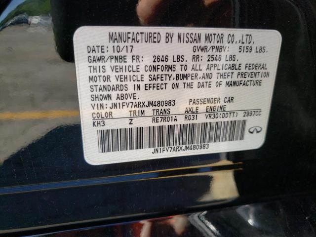 Photo 9 VIN: JN1FV7ARXJM480983 - INFINITI Q50 RED SP 