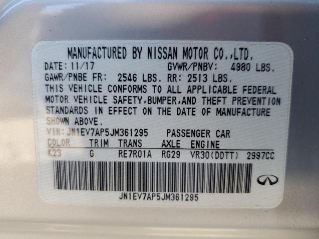 Photo 11 VIN: JN1FV7DP4MM850498 - INFINITI Q50 RED SP 