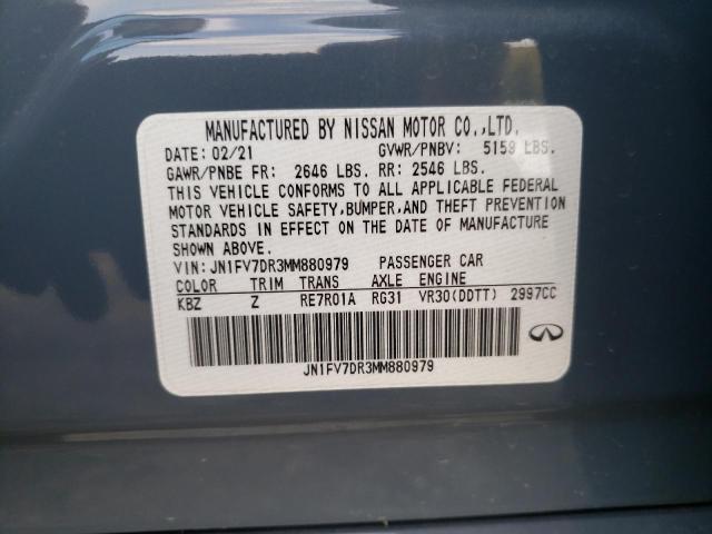 Photo 9 VIN: JN1FV7DR3MM880979 - INFINITI Q50 