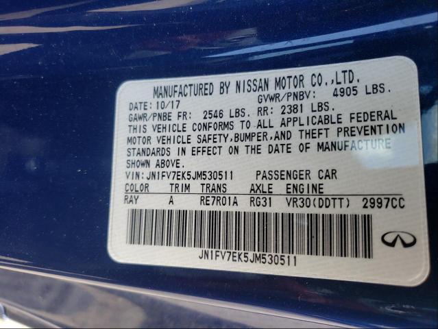 Photo 9 VIN: JN1FV7EK5JM530511 - INFINITI Q60 RED SP 