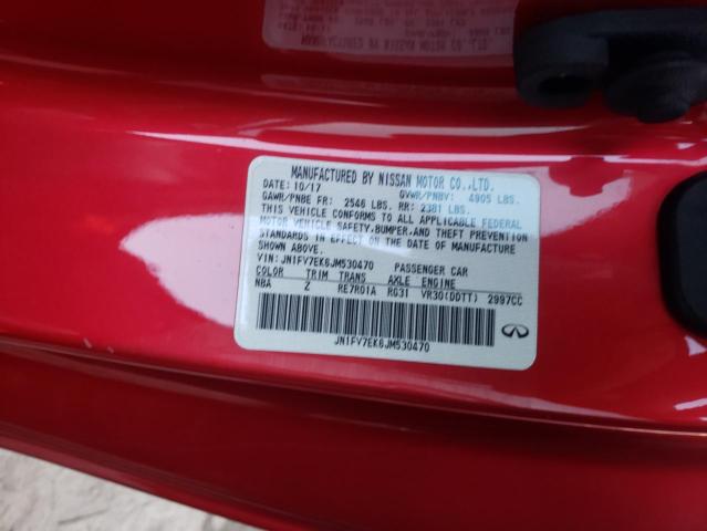 Photo 9 VIN: JN1FV7EK6JM530470 - INFINITI Q60 RED SP 