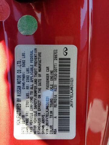 Photo 9 VIN: JN1FV7ELXJM631021 - INFINITI Q60 RED SP 