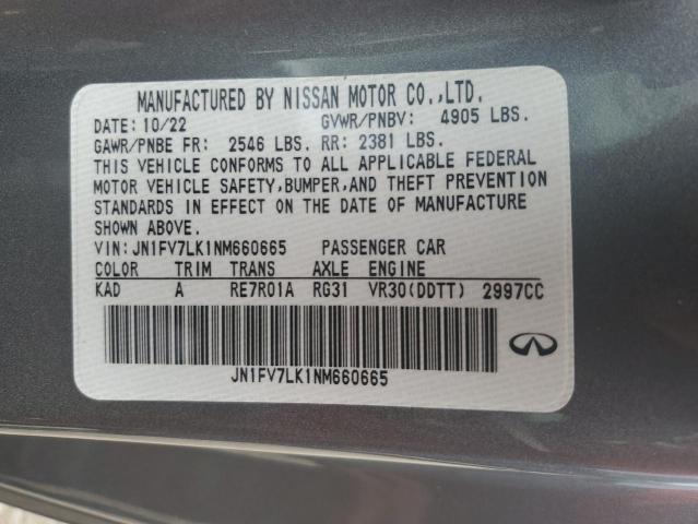 Photo 11 VIN: JN1FV7LK1NM660665 - INFINITI Q60 