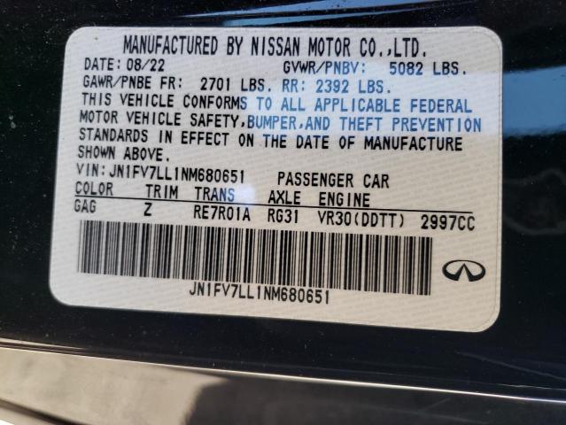 Photo 11 VIN: JN1FV7LL1NM680651 - INFINITI Q60 