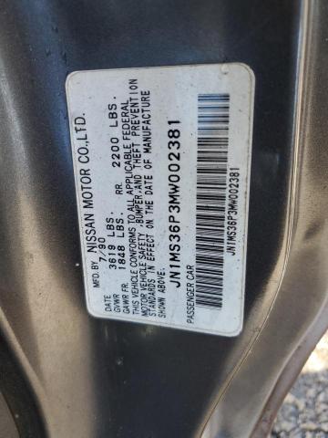 Photo 12 VIN: JN1MS36P3MW002381 - NISSAN 240SX 