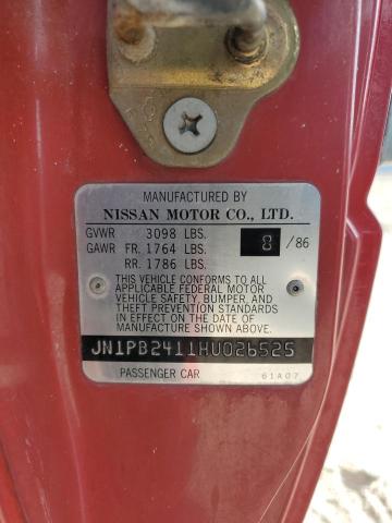 Photo 12 VIN: JN1PB2411HU026525 - NISSAN SENTRA 