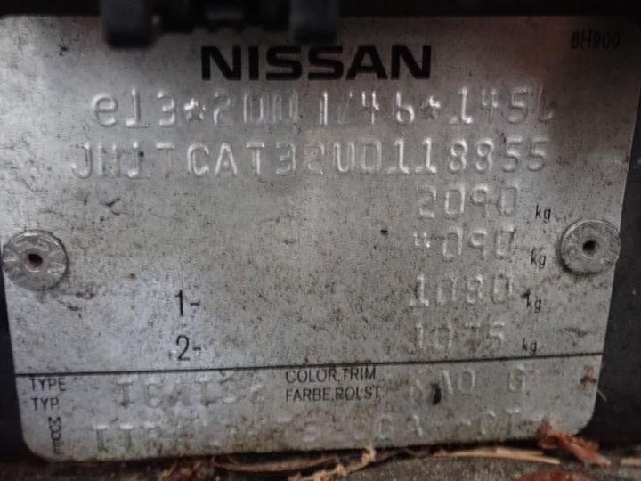 Photo 11 VIN: JN1TCAT32U0118855 - NISSAN X-TRAIL 