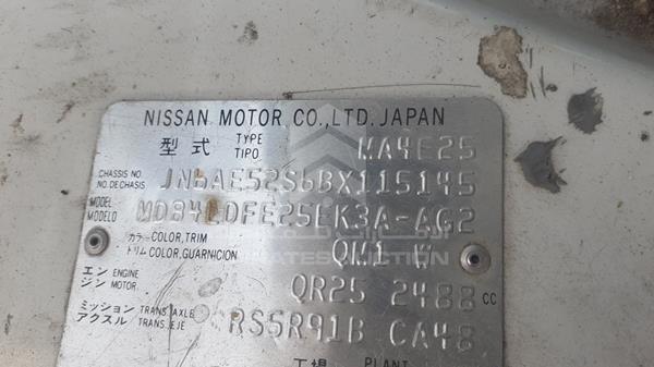 Photo 2 VIN: JN6AE52S6BX115145 - NISSAN URVAN 