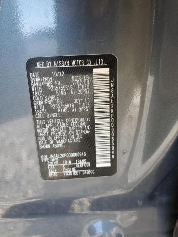 Photo 12 VIN: JN8AE2KP0D9065948 - NISSAN QUEST S 