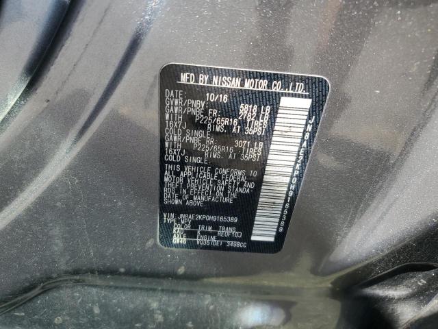 Photo 12 VIN: JN8AE2KP0H9165389 - NISSAN QUEST 