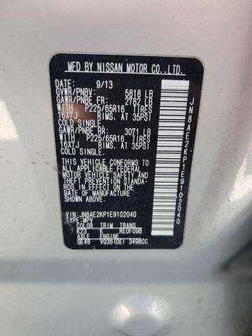 Photo 12 VIN: JN8AE2KP1E9102040 - NISSAN QUEST S 