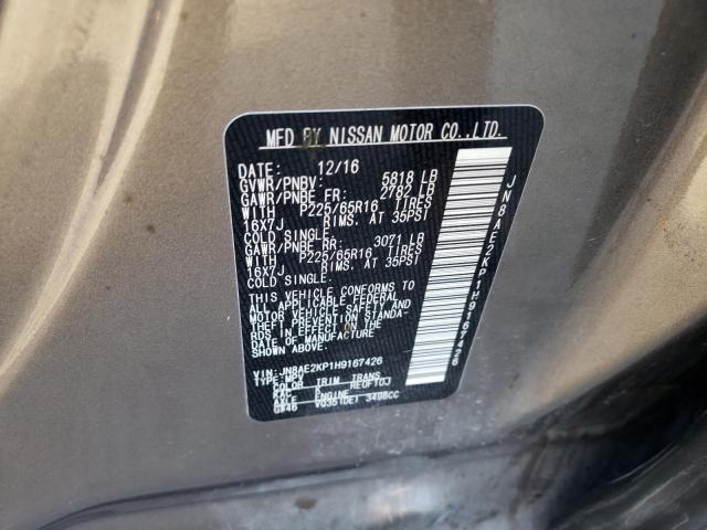 Photo 9 VIN: JN8AE2KP1H9167426 - NISSAN QUEST S 