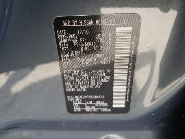 Photo 9 VIN: JN8AE2KP2B9004713 - NISSAN QUEST S 