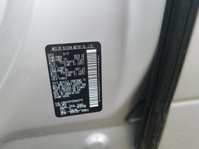 Photo 9 VIN: JN8AE2KP2D9062775 - NISSAN QUEST S 