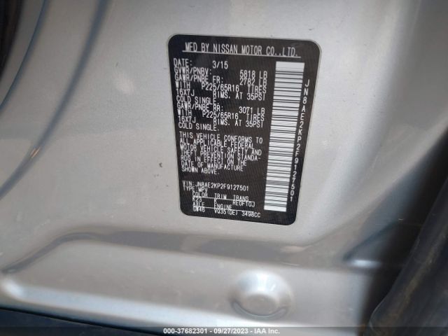 Photo 8 VIN: JN8AE2KP2F9127501 - NISSAN QUEST 