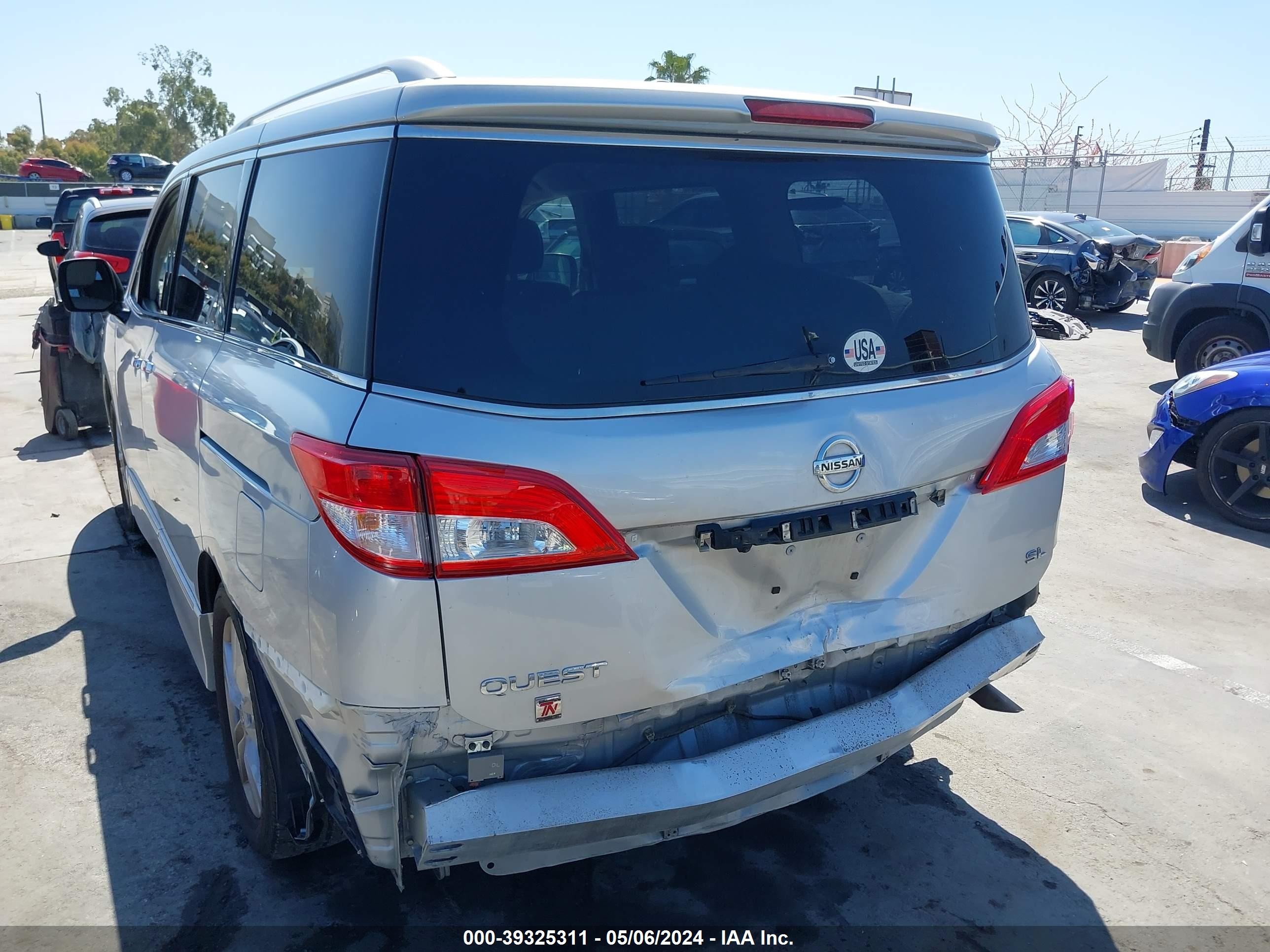 Photo 5 VIN: JN8AE2KP2G9157406 - NISSAN QUEST 