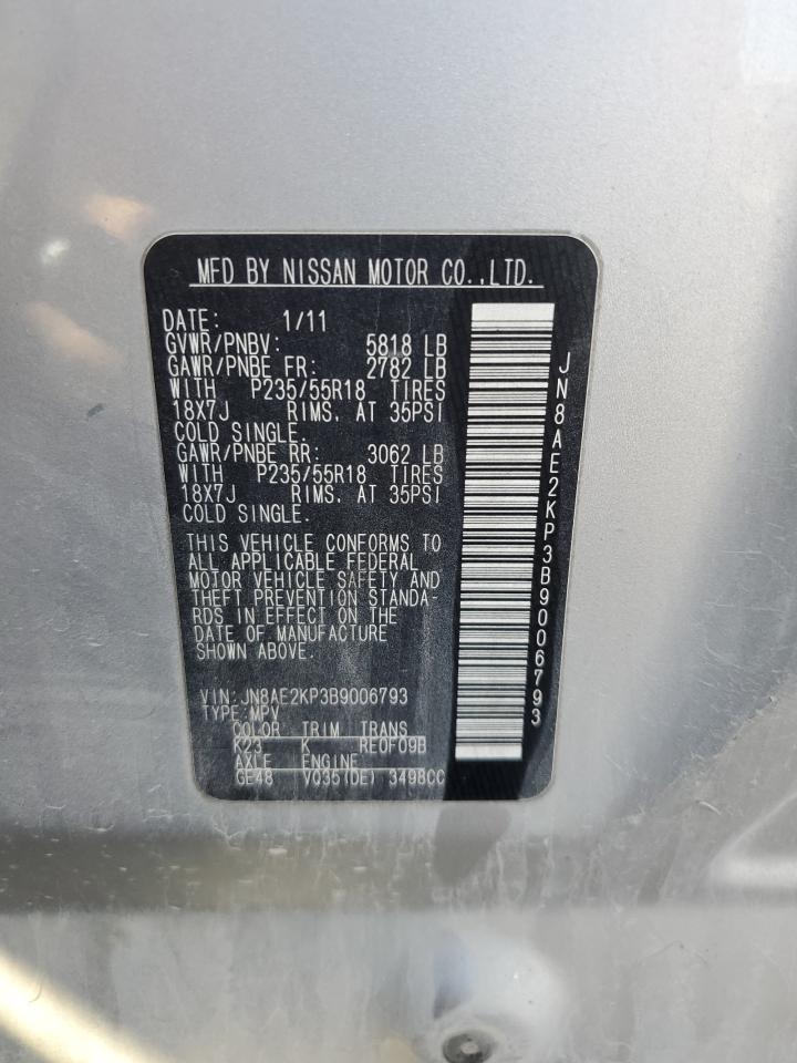 Photo 12 VIN: JN8AE2KP3B9006793 - NISSAN QUEST 