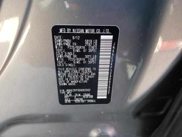 Photo 9 VIN: JN8AE2KP3D9062932 - NISSAN QUEST S 