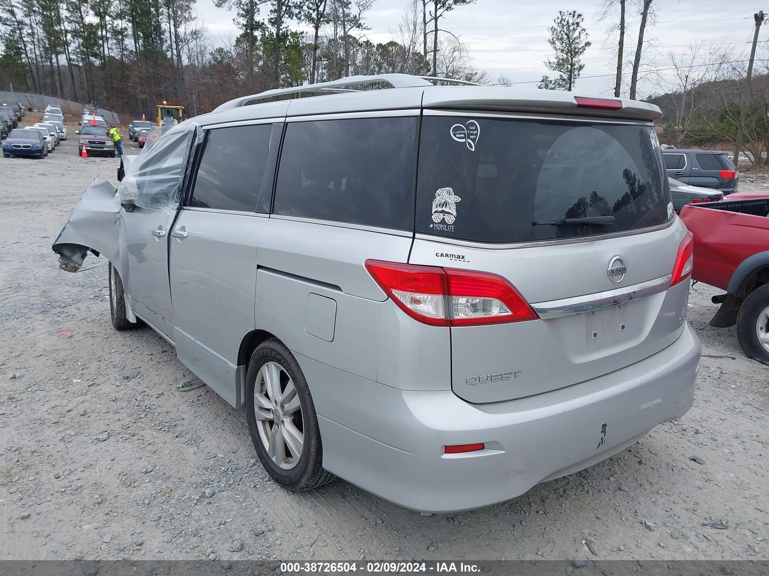 Photo 2 VIN: JN8AE2KP4C9048665 - NISSAN QUEST 