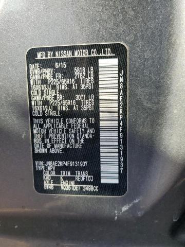 Photo 12 VIN: JN8AE2KP4F9131937 - NISSAN QUEST S 