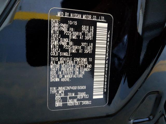 Photo 9 VIN: JN8AE2KP4G9150909 - NISSAN QUEST S 