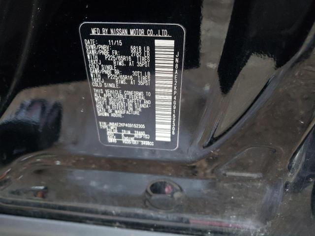 Photo 9 VIN: JN8AE2KP4G9152305 - NISSAN QUEST S 