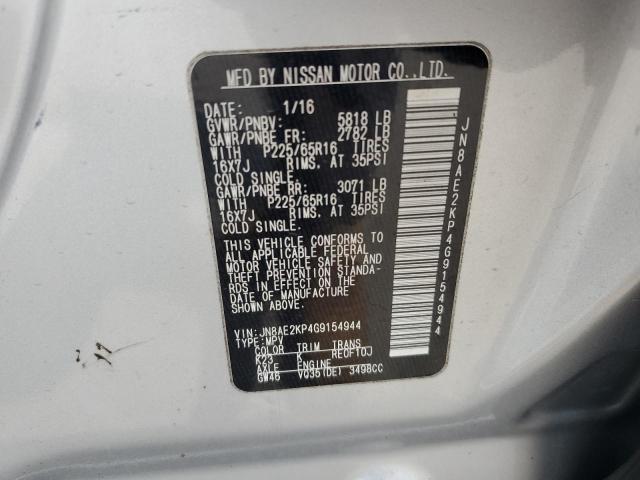 Photo 13 VIN: JN8AE2KP4G9154944 - NISSAN QUEST 