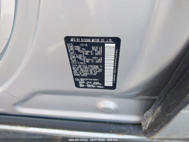 Photo 8 VIN: JN8AE2KP4H9165671 - NISSAN QUEST 