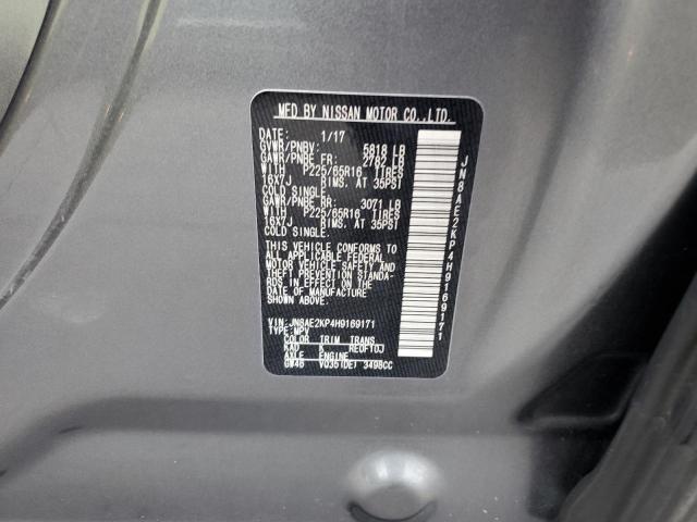 Photo 9 VIN: JN8AE2KP4H9169171 - NISSAN QUEST S 