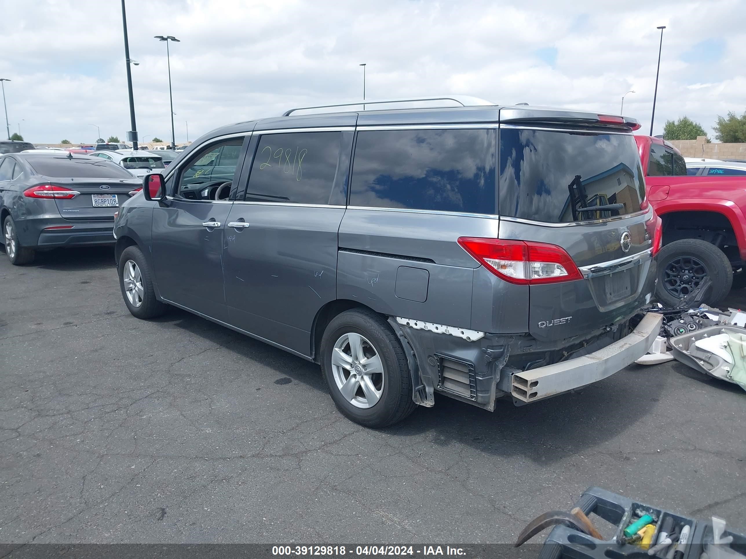 Photo 2 VIN: JN8AE2KP4H9170384 - NISSAN QUEST 