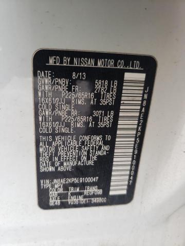 Photo 9 VIN: JN8AE2KP5E9100047 - NISSAN QUEST S 