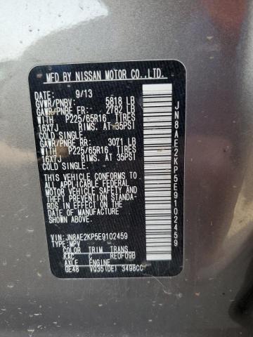 Photo 13 VIN: JN8AE2KP5E9102459 - NISSAN QUEST S 