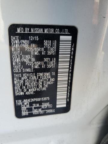 Photo 11 VIN: JN8AE2KP5G9153575 - NISSAN QUEST 