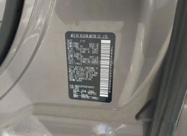 Photo 8 VIN: JN8AE2KP5H9168479 - NISSAN QUEST 