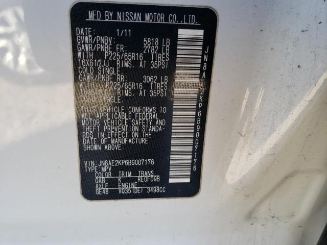 Photo 12 VIN: JN8AE2KP6B9007176 - NISSAN QUEST S 