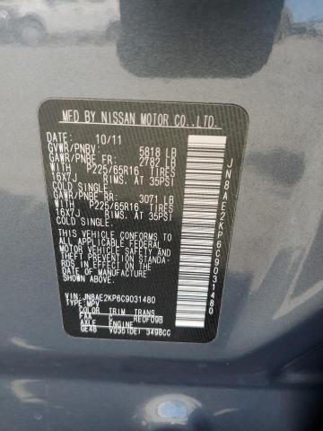 Photo 12 VIN: JN8AE2KP6C9031480 - NISSAN QUEST S 