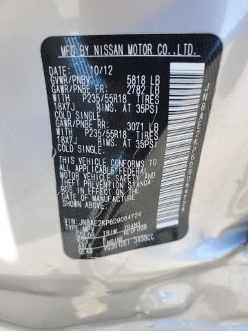 Photo 12 VIN: JN8AE2KP6D9064724 - NISSAN QUEST S 