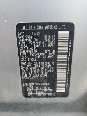 Photo 12 VIN: JN8AE2KP6D9067039 - NISSAN QUEST 